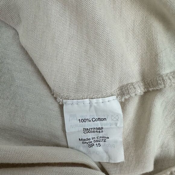 J. Crew Cream Small Short Sleeve Crew Neck Tee - Picture 3 of 7